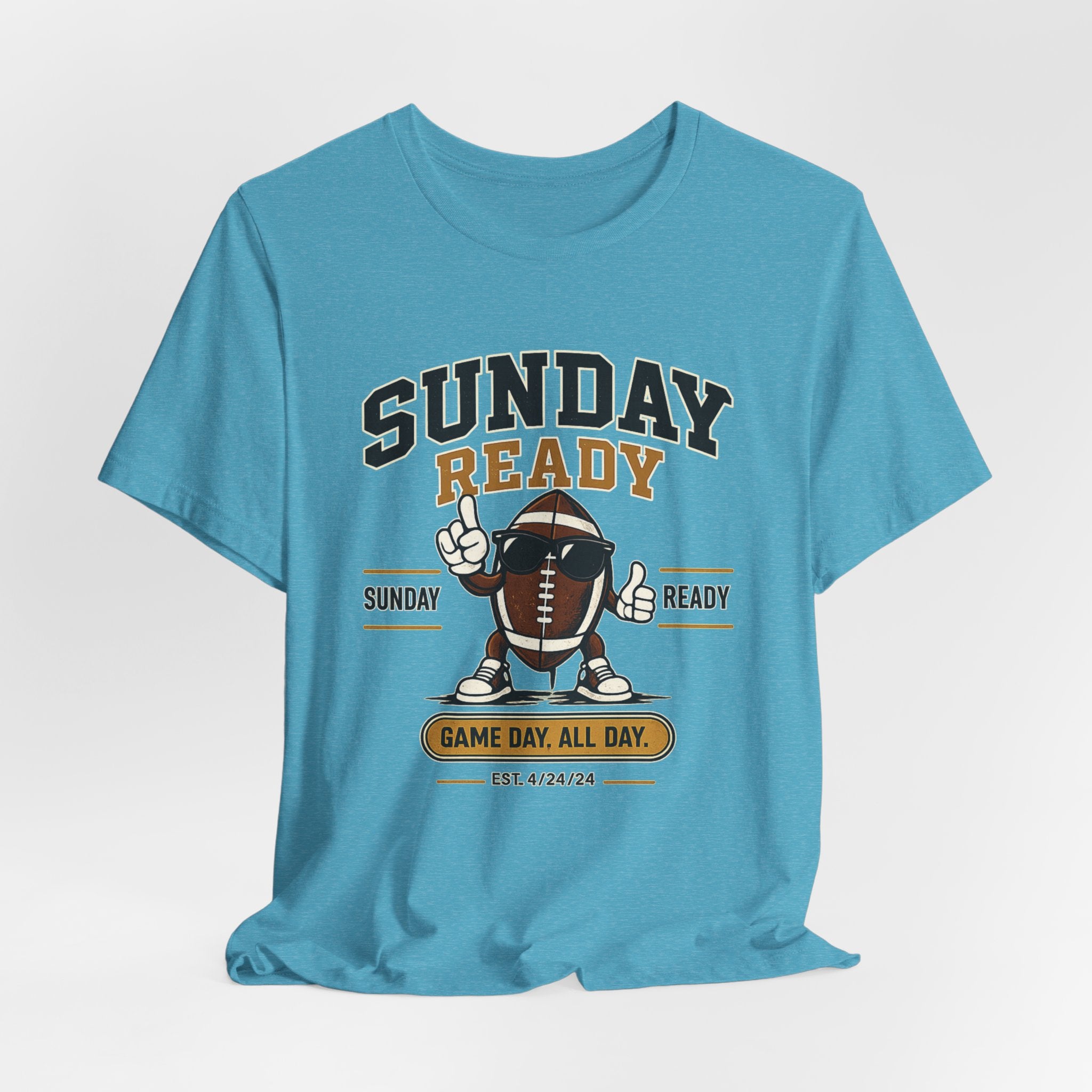 Sunday Ready Football T-Shirt – "Game Day All Day" Tee
