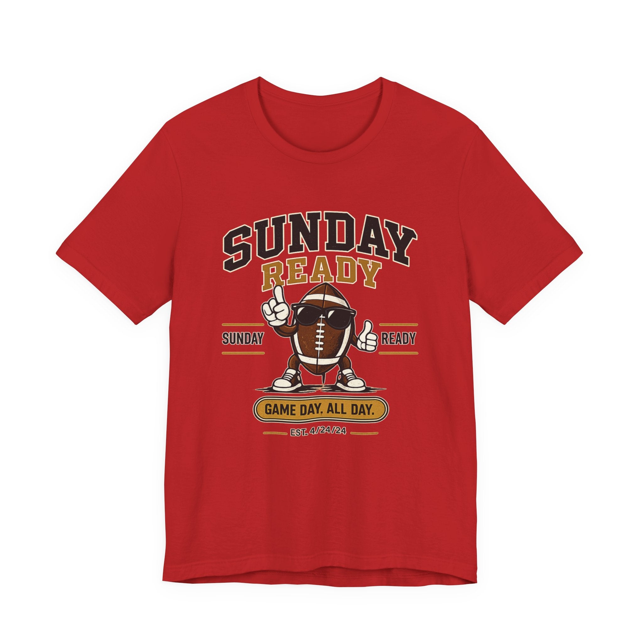 Sunday Ready Football T-Shirt – "Game Day All Day" Tee