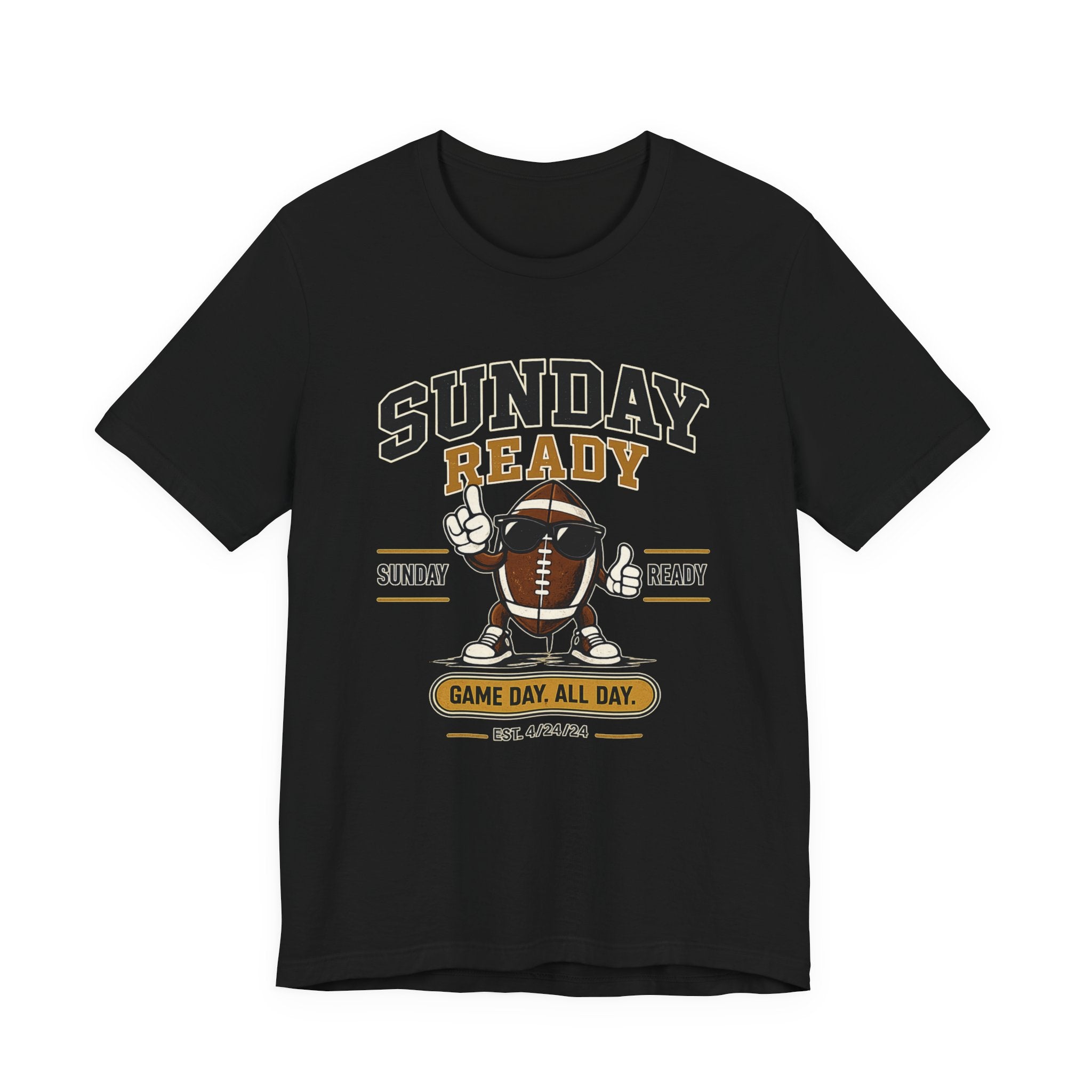 Sunday Ready Football T-Shirt – "Game Day All Day" Tee